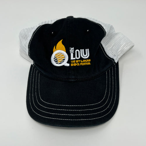 Q in the Lou Trucker Hat - Black & White