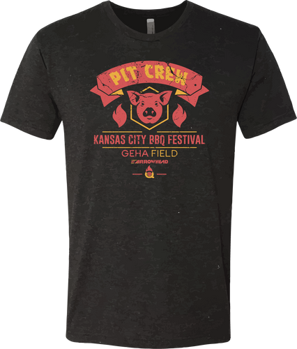 KC BBQ Fest 'Pit Crew' - T-Shirt - Black Heather