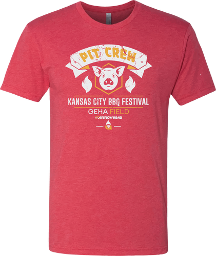 KC BBQ Fest 'Pit Crew' - T-Shirt - Heather Red
