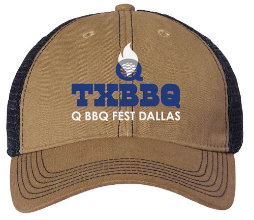 TX BBQ Hat - Q BBQ Fest Dallas - Khaki/Navy